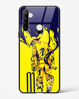 MS Dhoni Greatest Finisher Glass Case Phone Cover-(Realme)