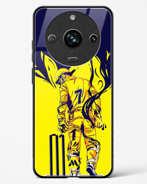 MS Dhoni Greatest Finisher Glass Case Phone Cover-(Realme)