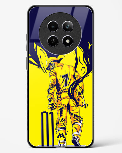 MS Dhoni Greatest Finisher Glass Case Phone Cover (Realme)