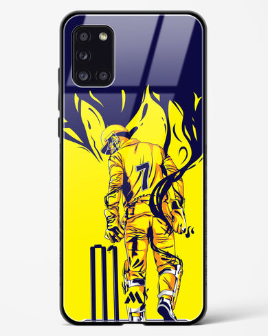 MS Dhoni Greatest Finisher Glass Case Phone Cover-(Samsung)