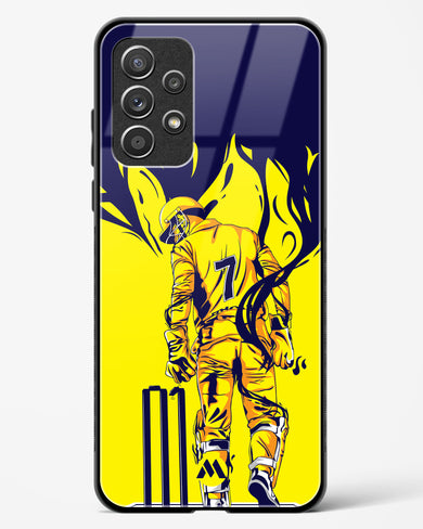 MS Dhoni Greatest Finisher Glass Case Phone Cover-(Samsung)