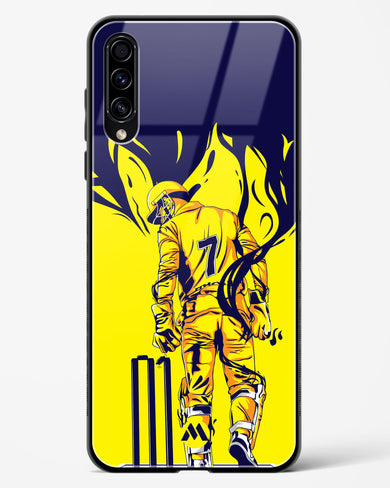 MS Dhoni Greatest Finisher Glass Case Phone Cover-(Samsung)