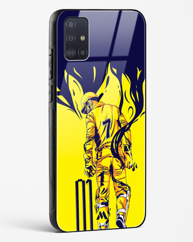 MS Dhoni Greatest Finisher Glass Case Phone Cover-(Samsung)