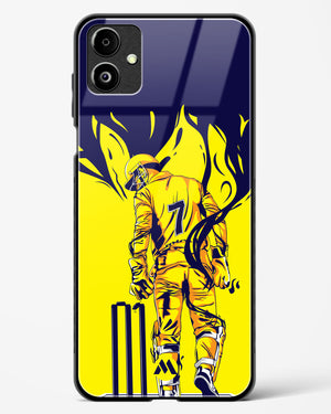 MS Dhoni Greatest Finisher Glass Case Phone Cover-(Samsung)