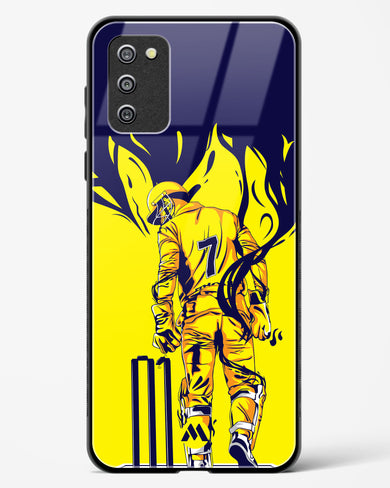 MS Dhoni Greatest Finisher Glass Case Phone Cover-(Samsung)