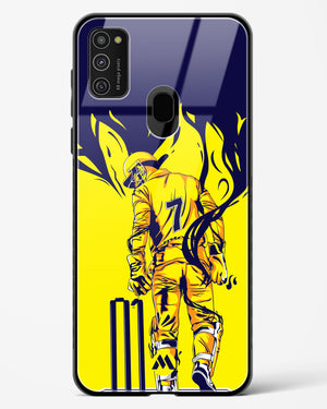 MS Dhoni Greatest Finisher Glass Case Phone Cover-(Samsung)