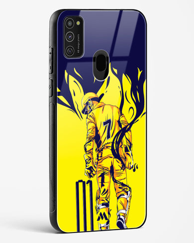 MS Dhoni Greatest Finisher Glass Case Phone Cover-(Samsung)