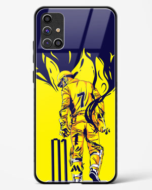 MS Dhoni Greatest Finisher Glass Case Phone Cover-(Samsung)