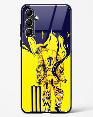 MS Dhoni Greatest Finisher Glass Case Phone Cover-(Samsung)