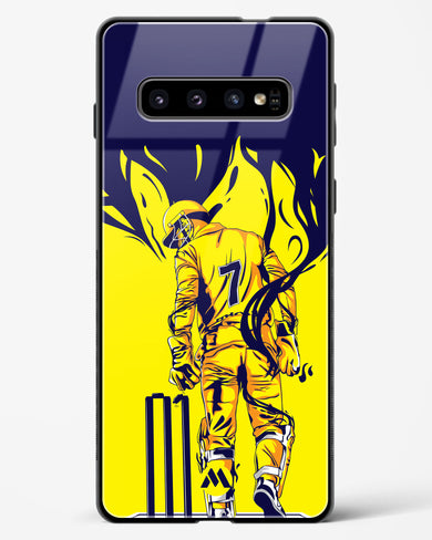 MS Dhoni Greatest Finisher Glass Case Phone Cover-(Samsung)