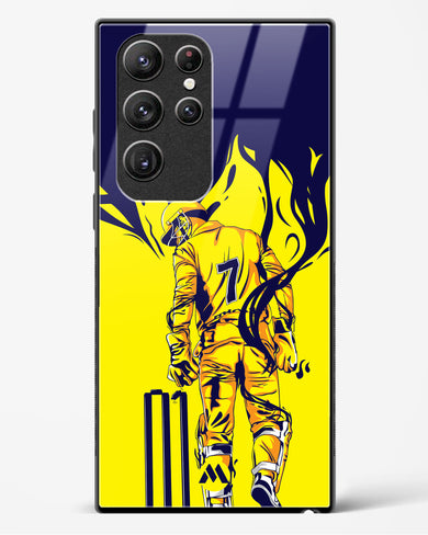 MS Dhoni Greatest Finisher Glass Case Phone Cover-(Samsung)