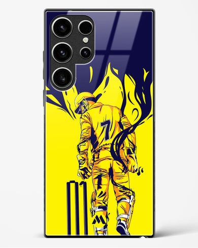 MS Dhoni Greatest Finisher Glass Case Phone Cover-(Samsung)