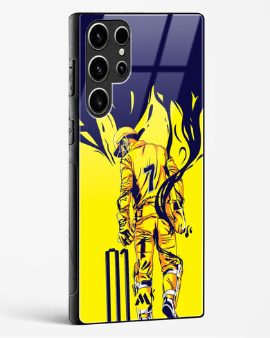 MS Dhoni Greatest Finisher Glass Case Phone Cover-(Samsung)