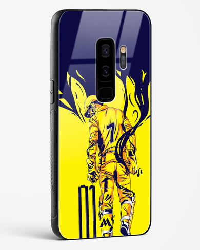 MS Dhoni Greatest Finisher Glass Case Phone Cover-(Samsung)