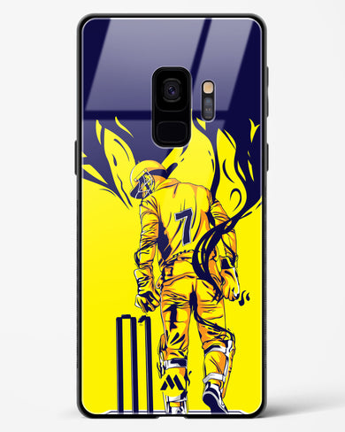 MS Dhoni Greatest Finisher Glass Case Phone Cover-(Samsung)