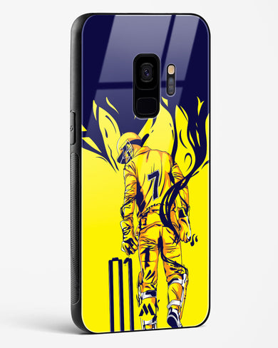 MS Dhoni Greatest Finisher Glass Case Phone Cover-(Samsung)