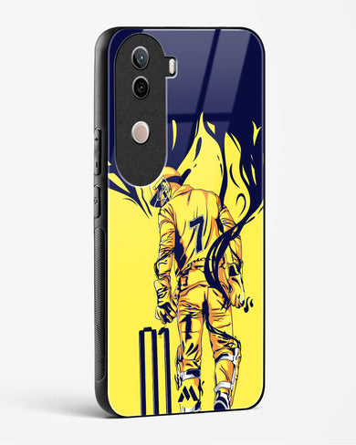 MS Dhoni Greatest Finisher Glass Case Phone Cover (Vivo)
