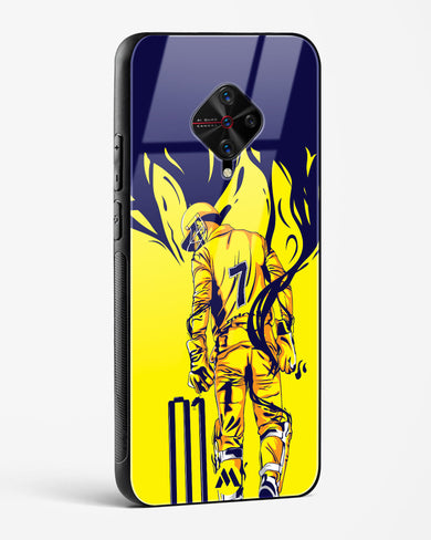 MS Dhoni Greatest Finisher Glass Case Phone Cover-(Vivo)