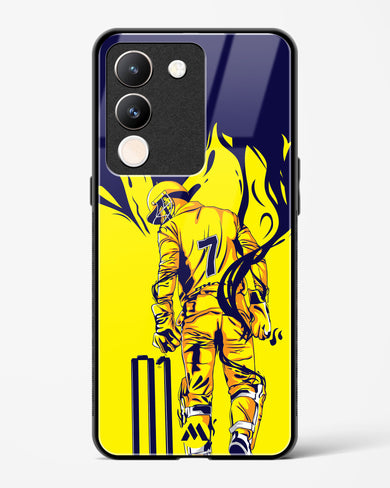 MS Dhoni Greatest Finisher Glass Case Phone Cover (Vivo)
