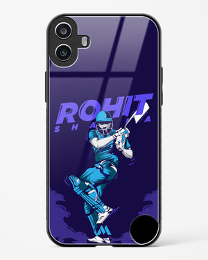 Rohit Hitman Sharma Glass Case Phone Cover (Nothing)