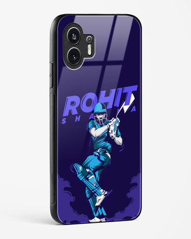 Rohit Hitman Sharma Glass Case Phone Cover (Nothing)