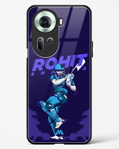 Rohit Hitman Sharma Glass Case Phone Cover-(Oppo)