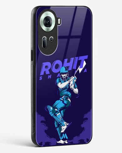 Rohit Hitman Sharma Glass Case Phone Cover-(Oppo)