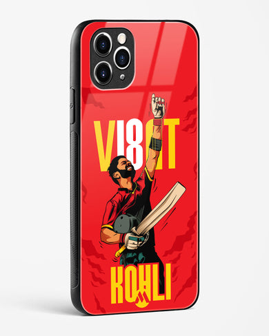 Virat King Kohli Glass Case Phone Cover (Apple)