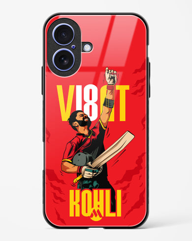 Virat King Kohli Glass Case Phone Cover (Apple)