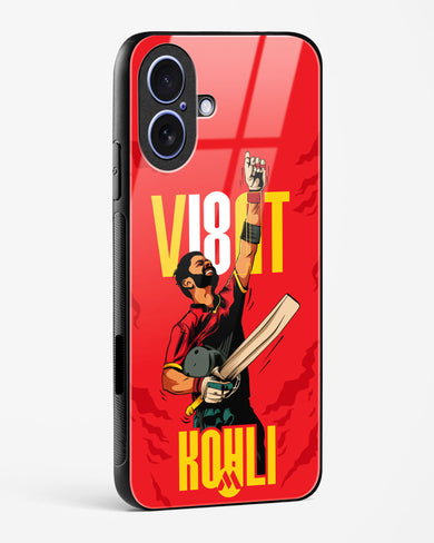 Virat King Kohli Glass Case Phone Cover (Apple)