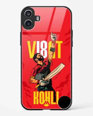 Virat King Kohli Glass Case Phone Cover (Nothing)