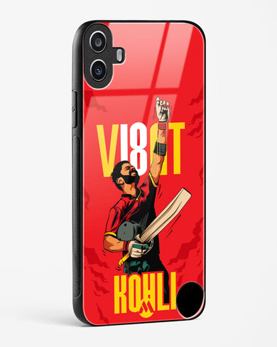 Virat King Kohli Glass Case Phone Cover (Nothing)