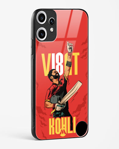 Virat King Kohli Glass Case Phone Cover (Nothing)