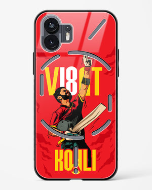 Virat King Kohli Glass Case Phone Cover (Nothing)