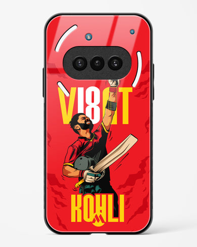 Virat King Kohli Glass Case Phone Cover (Nothing)