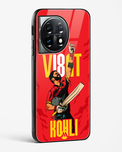 Virat King Kohli Glass Case Phone Cover-(OnePlus)