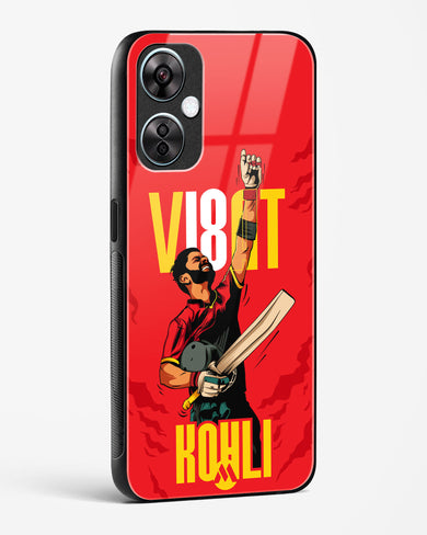 Virat King Kohli Glass Case Phone Cover-(OnePlus)