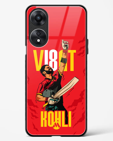 Virat King Kohli Glass Case Phone Cover-(Oppo)