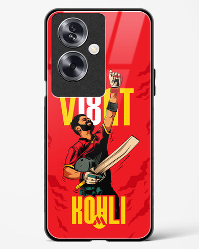 Virat King Kohli Glass Case Phone Cover-(Oppo)