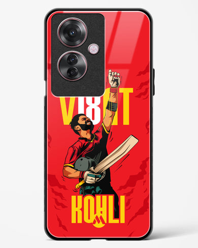 Virat King Kohli Glass Case Phone Cover-(Oppo)