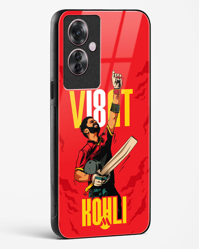 Virat King Kohli Glass Case Phone Cover-(Oppo)