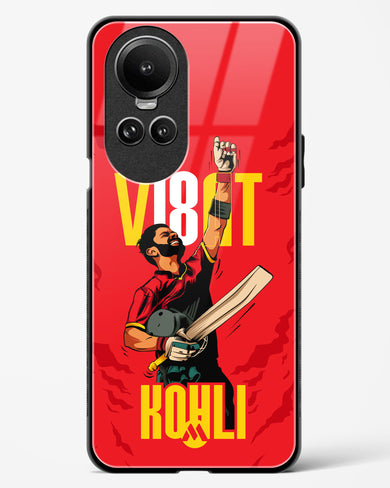 Virat King Kohli Glass Case Phone Cover-(Oppo)