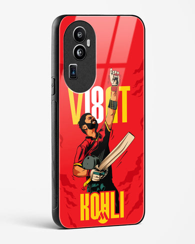 Virat King Kohli Glass Case Phone Cover (Oppo)