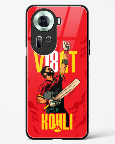 Virat King Kohli Glass Case Phone Cover-(Oppo)