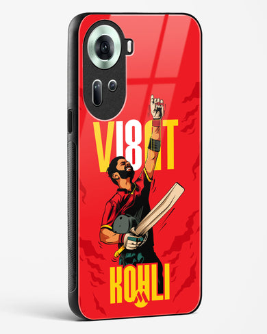 Virat King Kohli Glass Case Phone Cover-(Oppo)