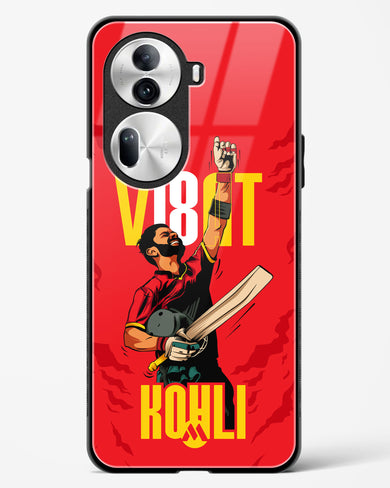 Virat King Kohli Glass Case Phone Cover-(Oppo)