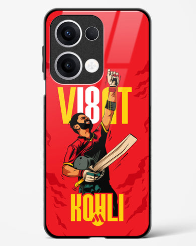 Virat King Kohli Glass Case Phone Cover (Oppo)