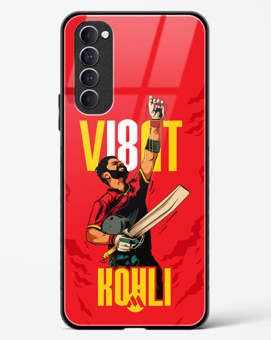 Virat King Kohli Glass Case Phone Cover (Oppo)