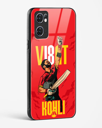 Virat King Kohli Glass Case Phone Cover (Oppo)