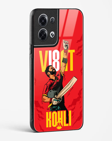 Virat King Kohli Glass Case Phone Cover-(Oppo)